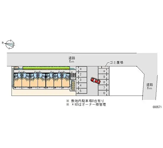 ★手数料０円★越谷市北越谷　月極駐車場（LP）